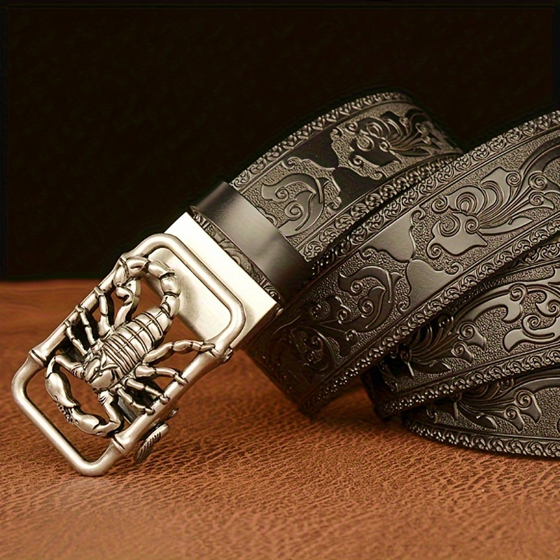Men's Vintage Automatic Buckle Cowhide Belt
